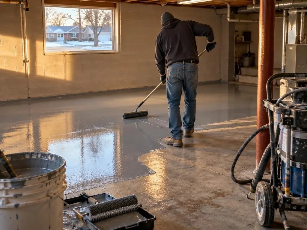 Basement Floor Epoxy in Cheektowaga, NY