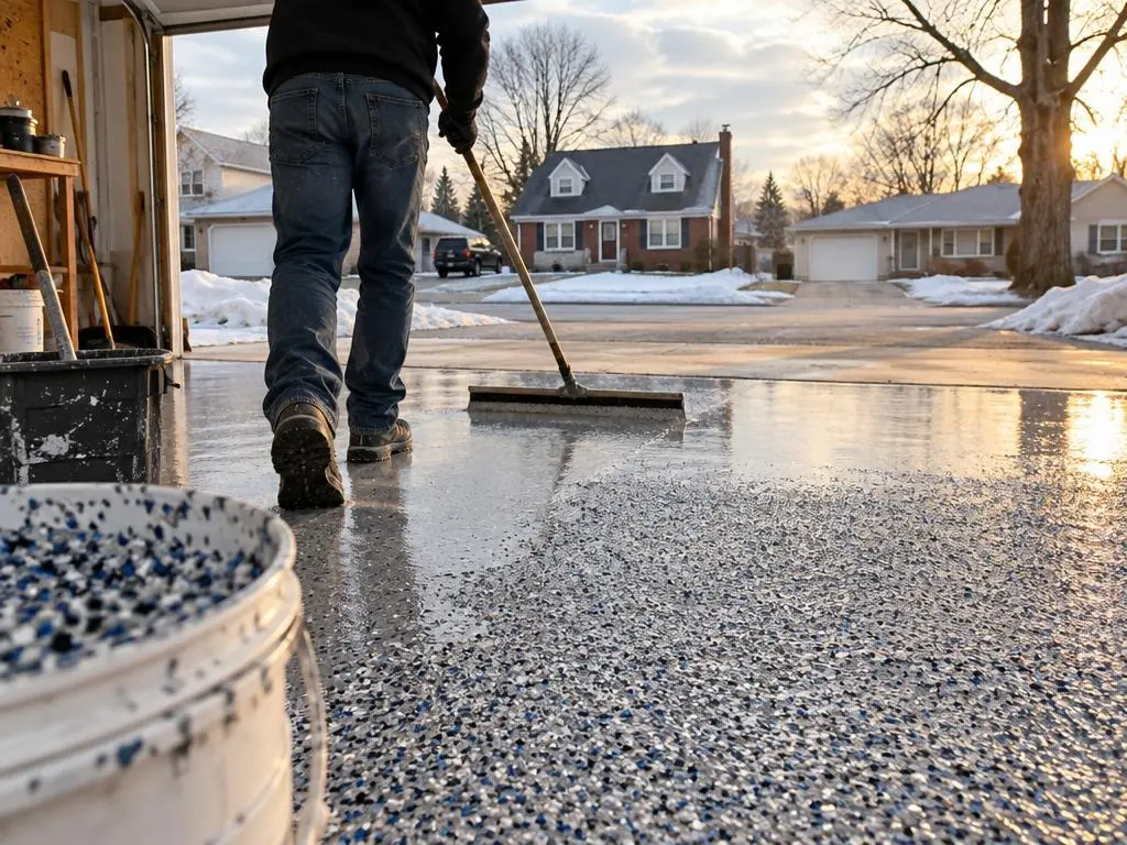 Epoxy Flake Floors in Cheektowaga, NY