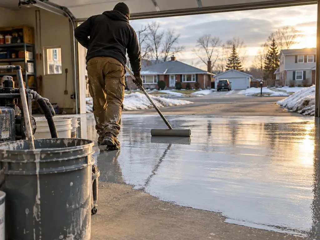 Polyaspartic Floor Coating in Cheektowaga, NY